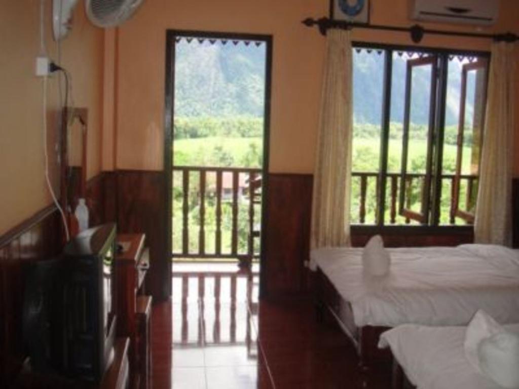 Happy River View Hotel Vang Vieng Eksteriør bilde