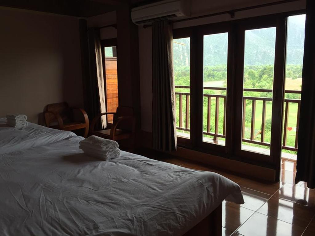 Happy River View Hotel Vang Vieng Eksteriør bilde